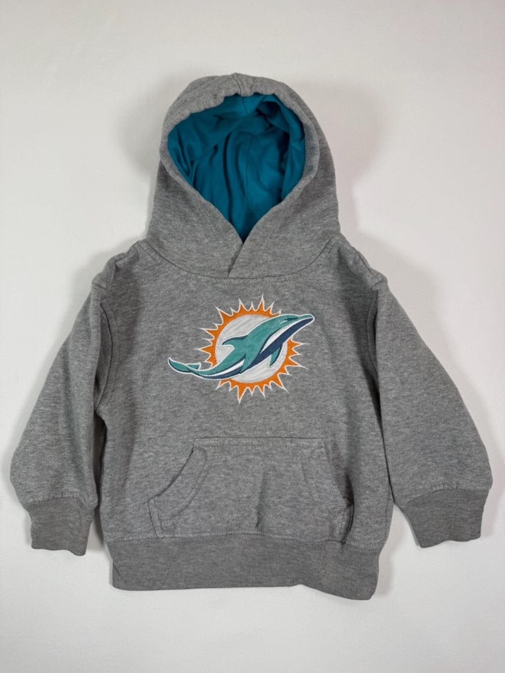 NFL Miami Dolphins Hoodie Toddler 2T Team Apparel Pullover Football Fan Gear